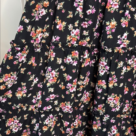 Floral Black Mini Dress - Picture 7 of 7